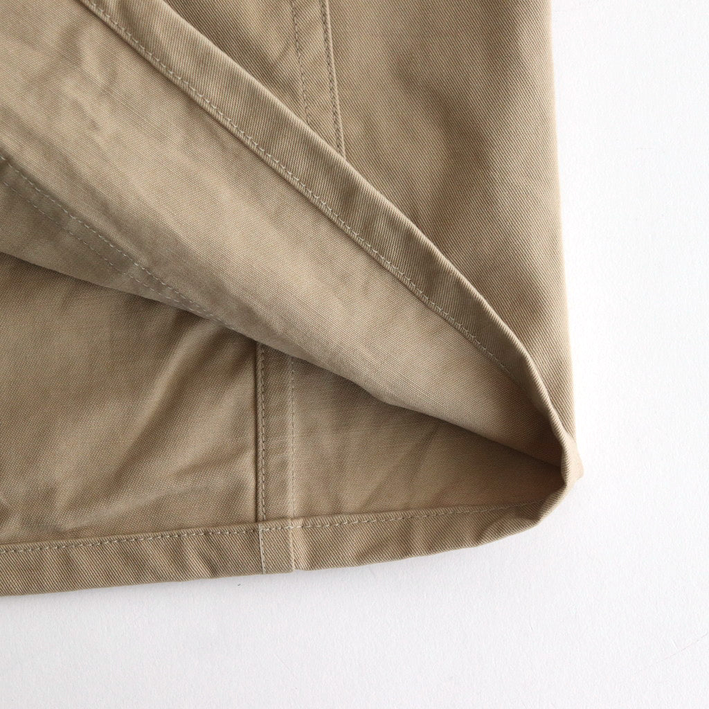 CHINO CLOTH FLIGHT JACKET #KHAKI BEIGE [PMAS-OT01]