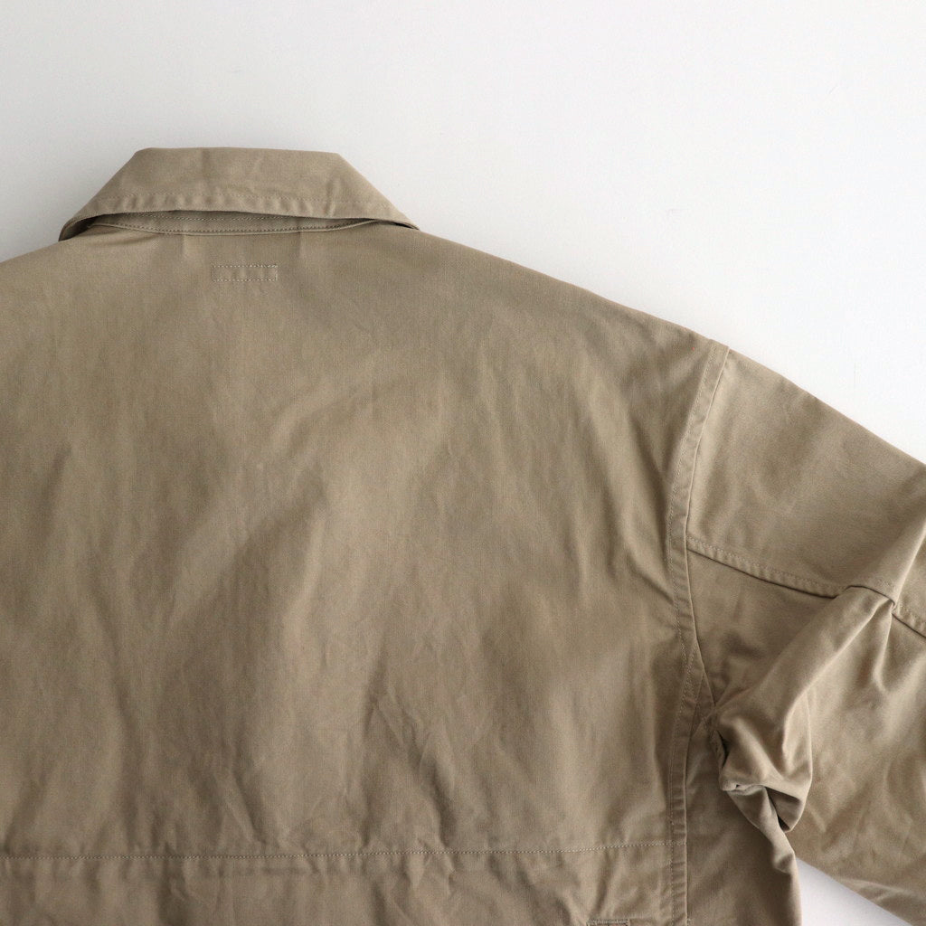 CHINO CLOTH FLIGHT JACKET #KHAKI BEIGE [PMAS-OT01] - Diffusion