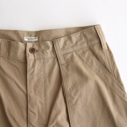 CHINO CLOTH FLIGHT TROUSERS #KHAKI BEIGE [PMAS-PT02]