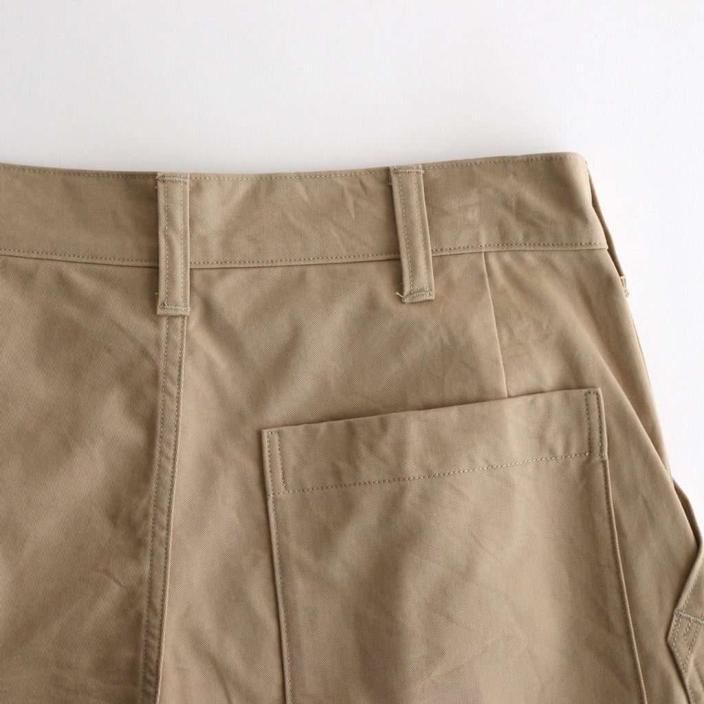 CHINO CLOTH FLIGHT TROUSERS #KHAKI BEIGE [PMAS-PT02] - Diffusion