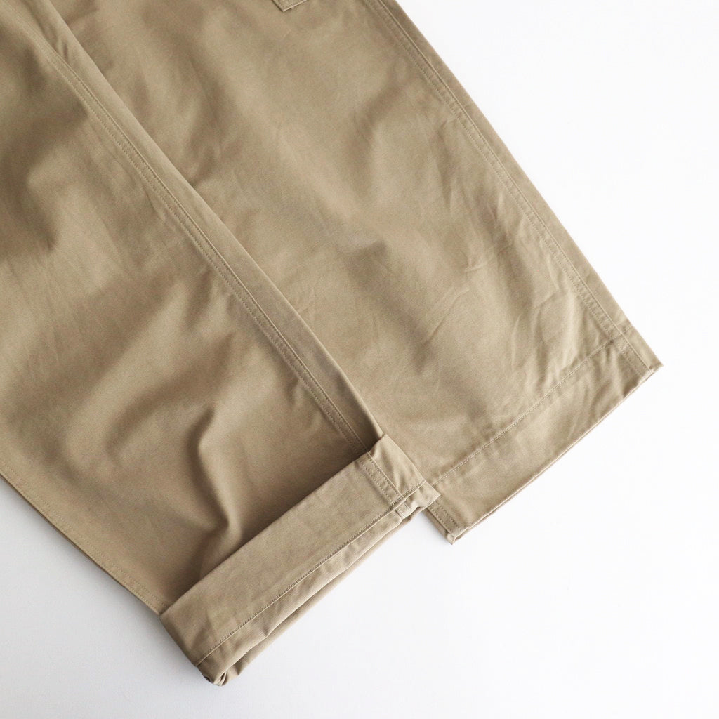 CHINO CLOTH FLIGHT TROUSERS #KHAKI BEIGE [PMAS-PT02] - Diffusion