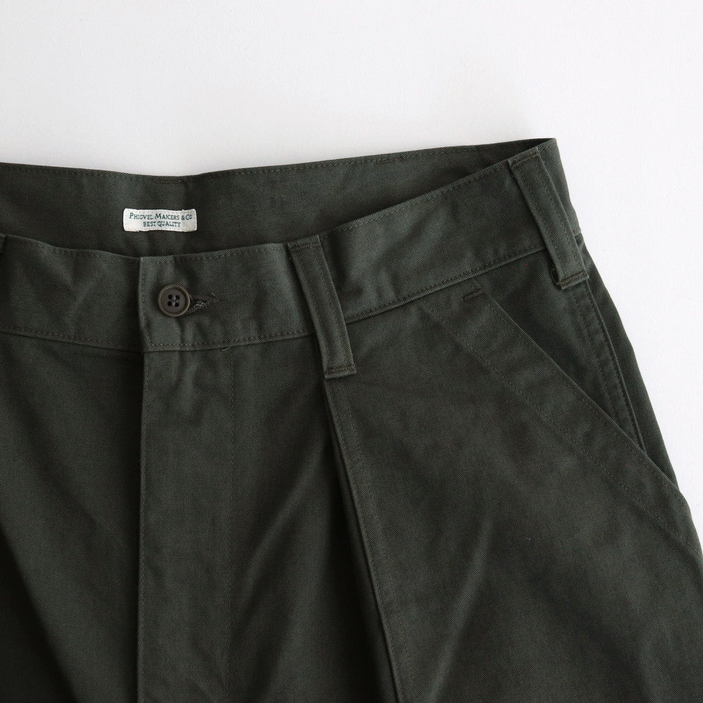 CHINO CLOTH FLIGHT TROUSERS #FOREST [PMAS-PT02]