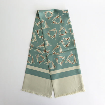 DELTA PATTERN SCARF #SAGE GREEN [PMAS-AC02]