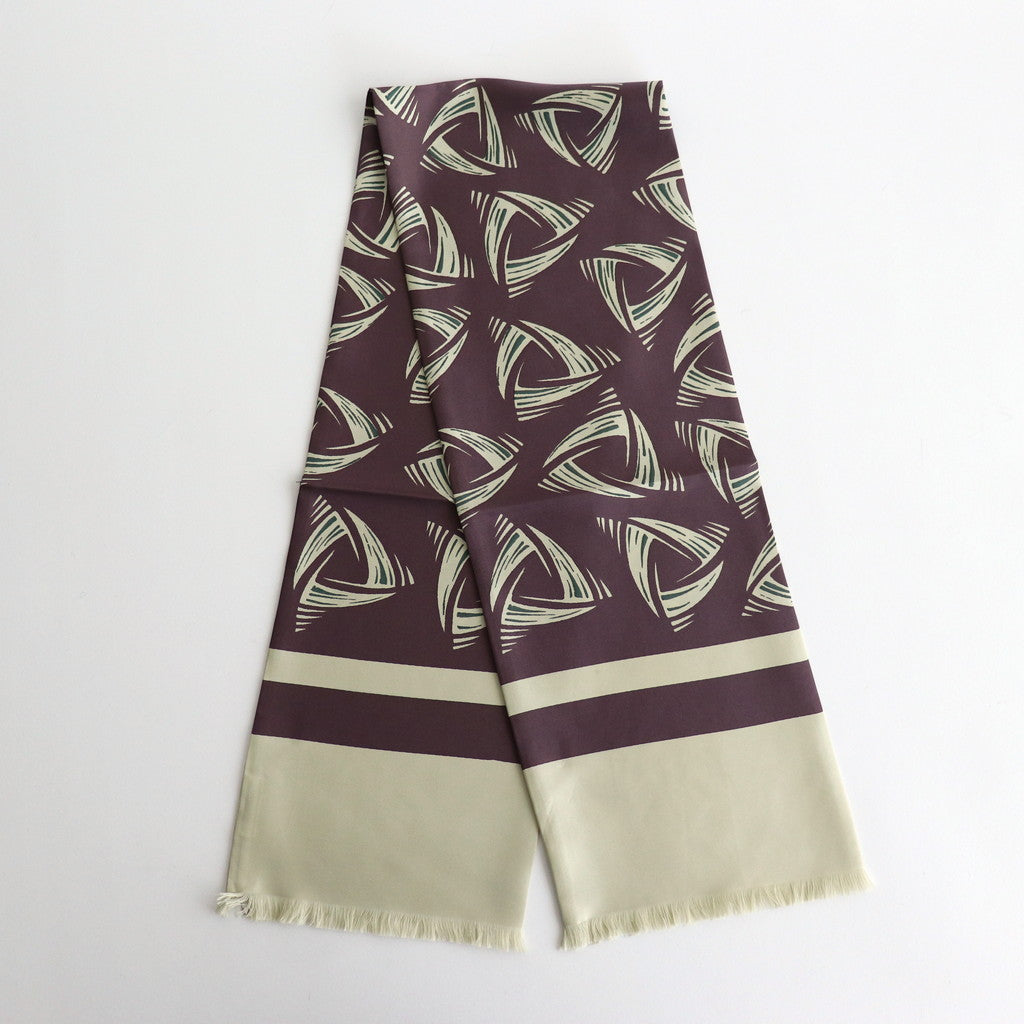 DELTA PATTERN SCARF #SEPIA BROWN [PMAS-AC02]