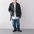 HARVIESTOUN / モーターサイクルジャケット #BLACK [DN-0201B1]