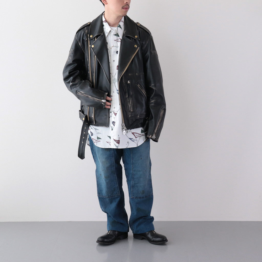 HARVIESTOUN / モーターサイクルジャケット #BLACK [DN-0201B1]