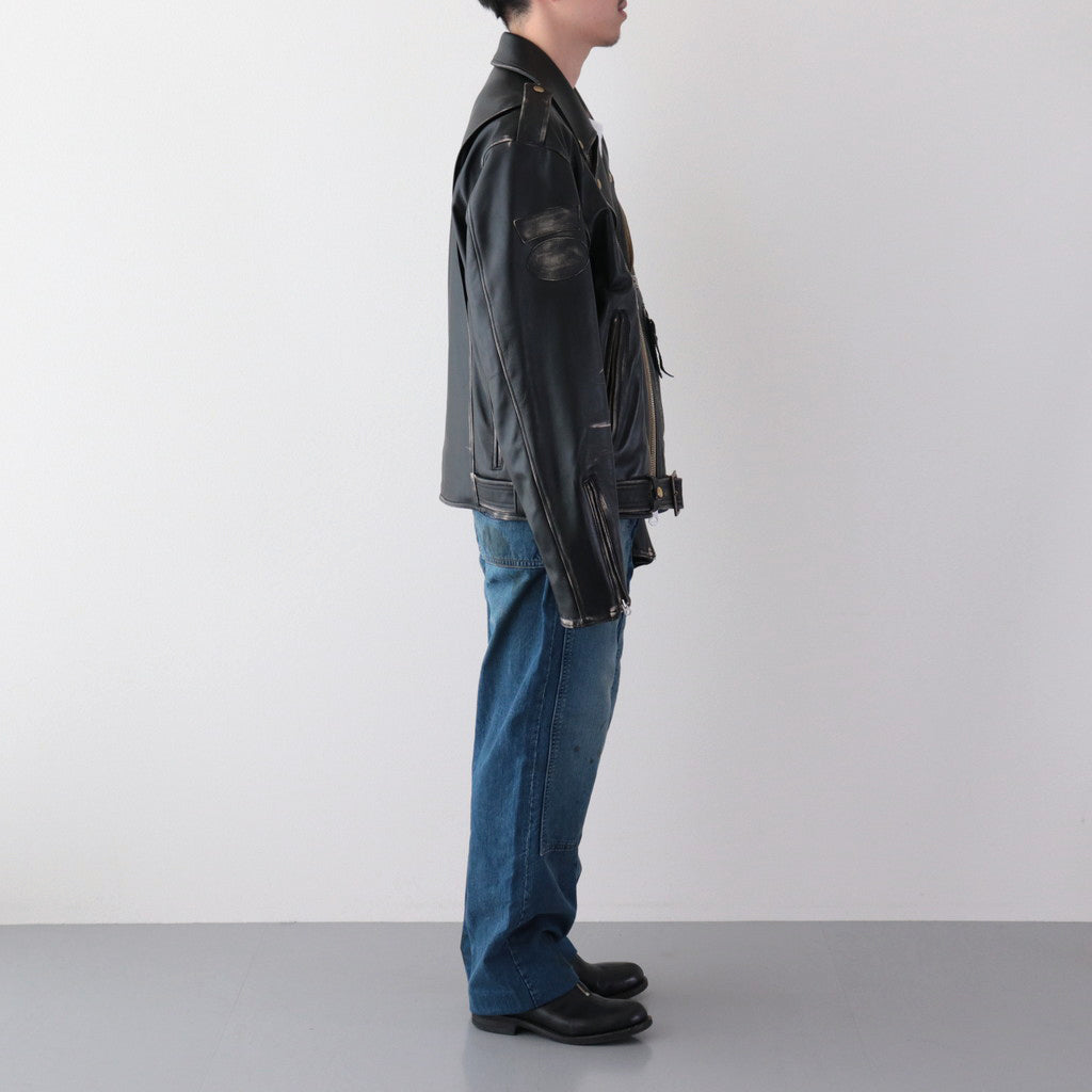 HARVIESTOUN / モーターサイクルジャケット #BLACK [DN-0201B1]