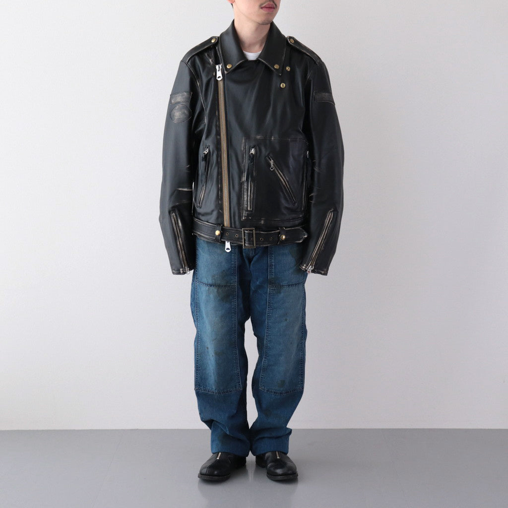 HARVIESTOUN / モーターサイクルジャケット #BLACK [DN-0201B1]