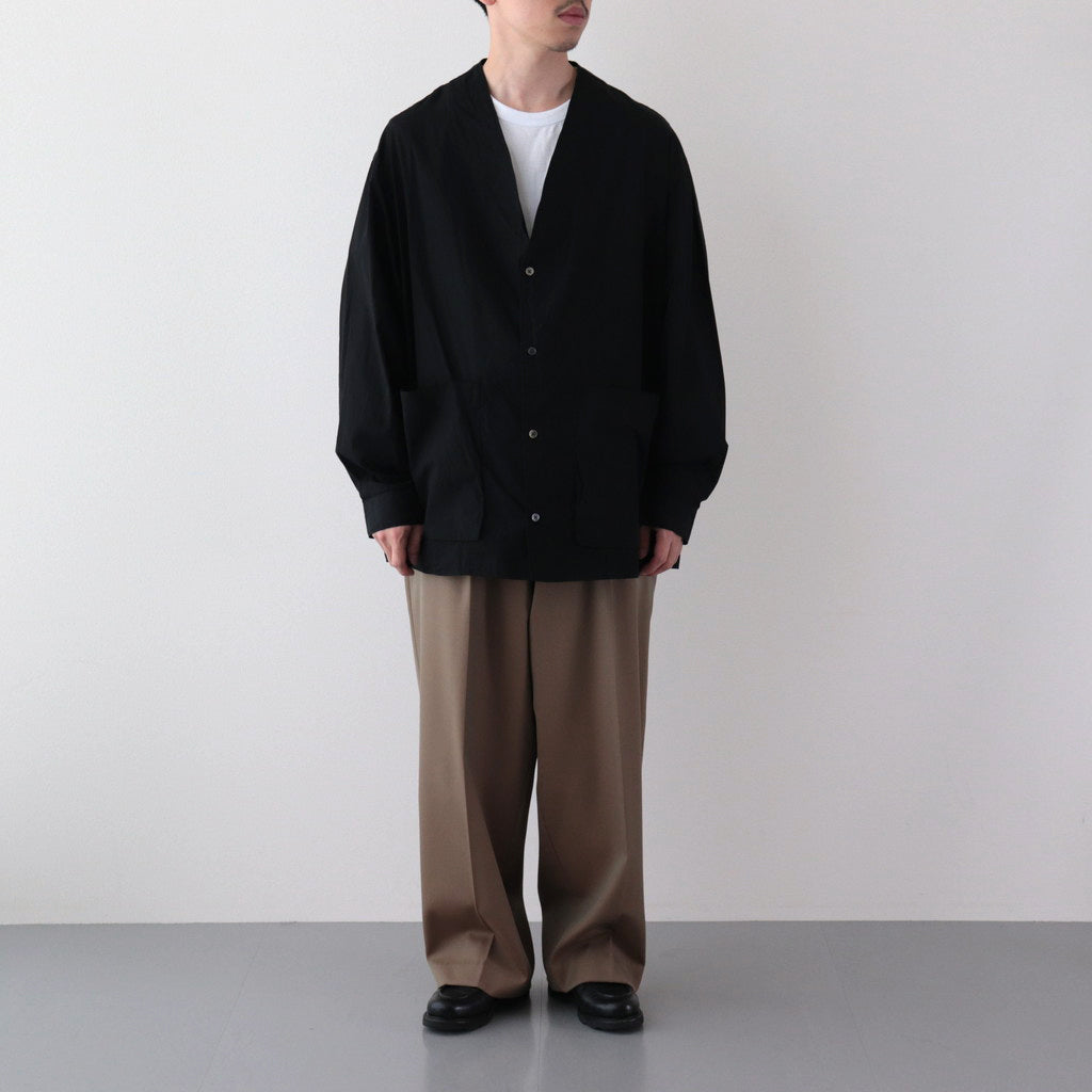 WOOL GABARDINE SLACKS #KHAKIBEIGE [BHS23F035]