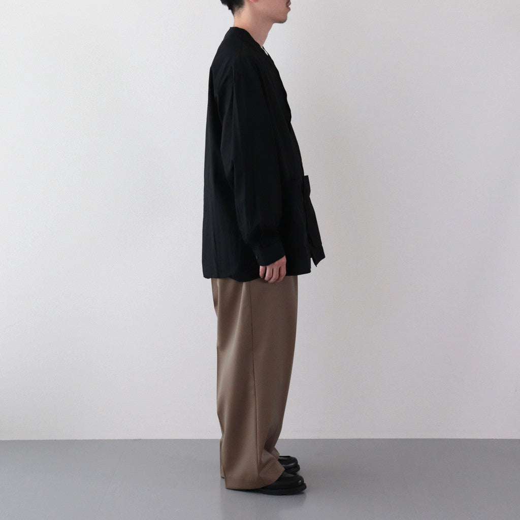 WOOL GABARDINE SLACKS #KHAKIBEIGE [BHS23F035]