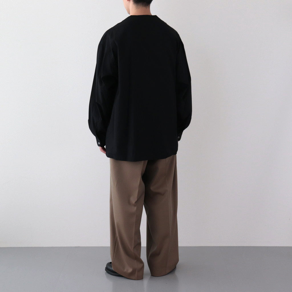 WOOL GABARDINE SLACKS #KHAKIBEIGE [BHS23F035]