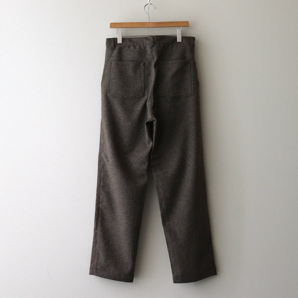 6 Pocket Wool Trousers #Brown [6043-1402]