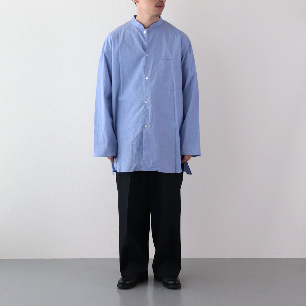 WOOL GABARDINE SLACKS #BLACKNAVY [BHS23F035]