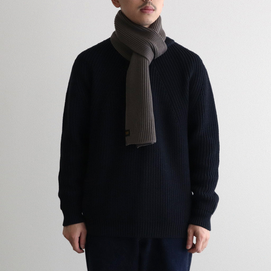 SOLID WOOL MUFFLER #WALNUT [BN-23FI-009]