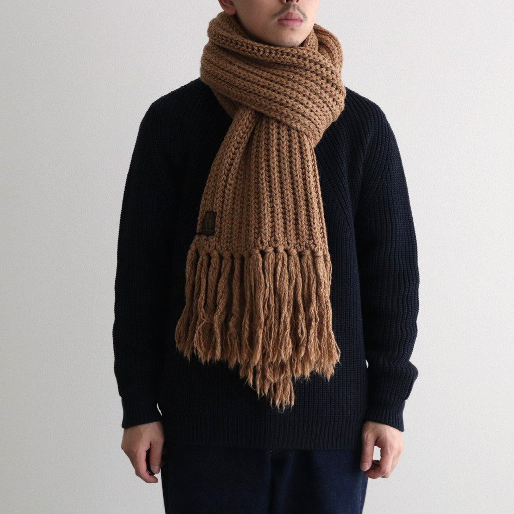 FRINGE BIG MUFFLER #CAMEL [BN-23FI-013]