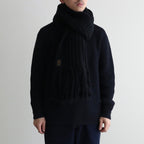 FRINGE BIG MUFFLER #BLACK [BN-23FI-013]