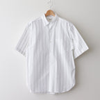 Short-sleeve Shirt #White×BK-Stripe [bROOTS24S5]