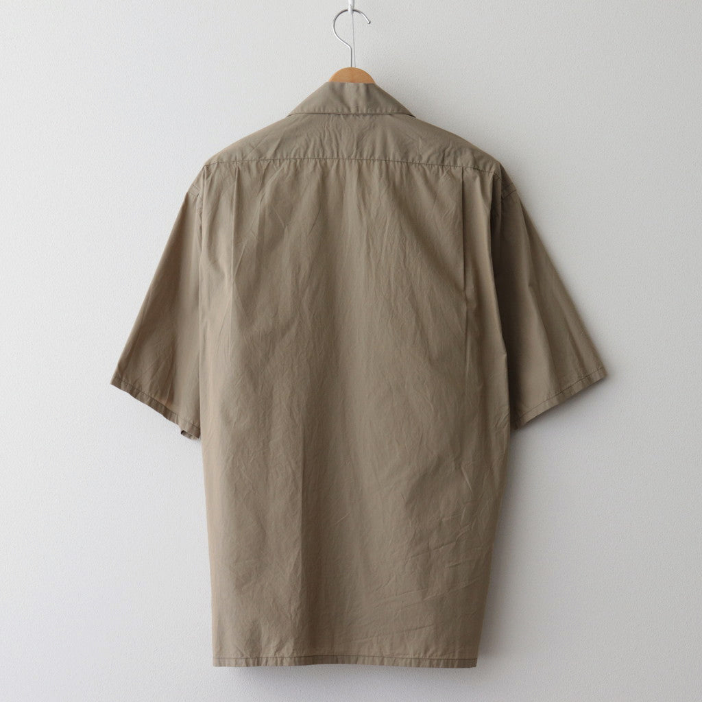 Chambray Open-collar Shirt #OliveBeige [BHS24S008C70]