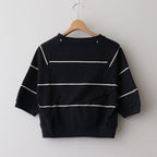 C/NAPP Border Split-sleeve P/O #Black-BODY×Ivory-Line [BHSW24S11Bdr]