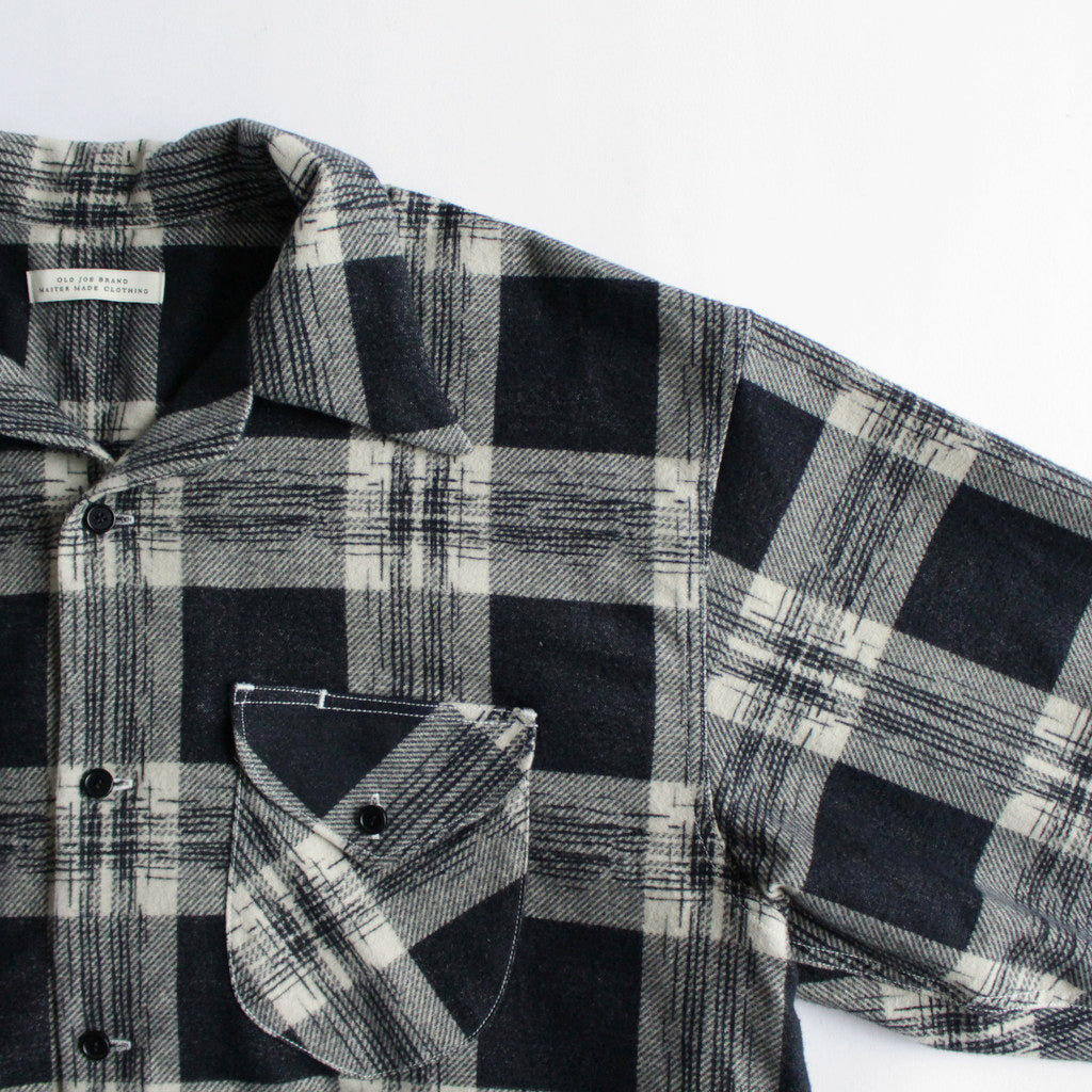 SWALLOW COLLAR SPORTS SHIRTS #STONE PLAID [232OJ-SH06]