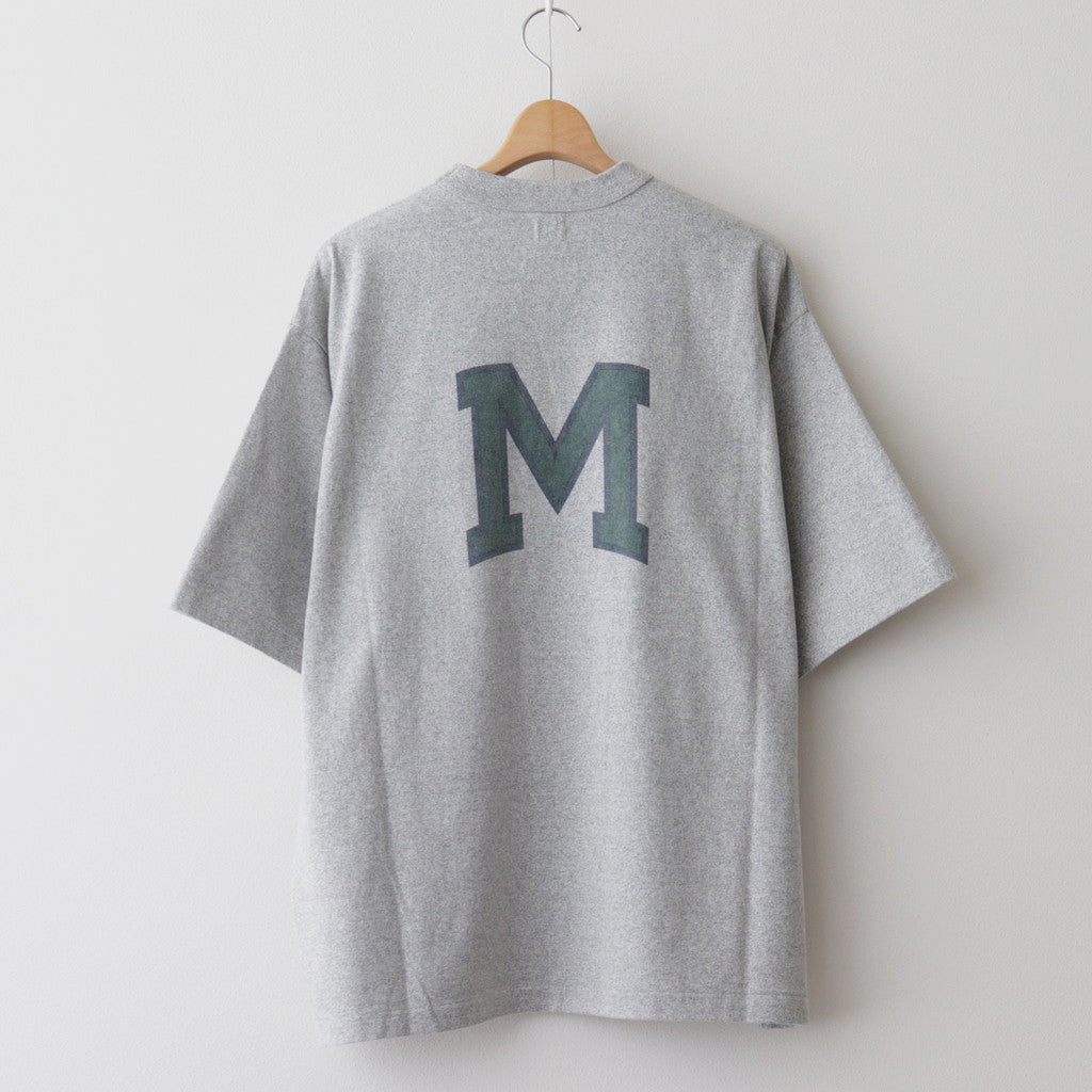 IT-M 88/12 Print Tee WIDE #HeatherGrey [bROOTS24S27A]