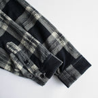 SWALLOW COLLAR SPORTS SHIRTS #STONE PLAID [232OJ-SH06]