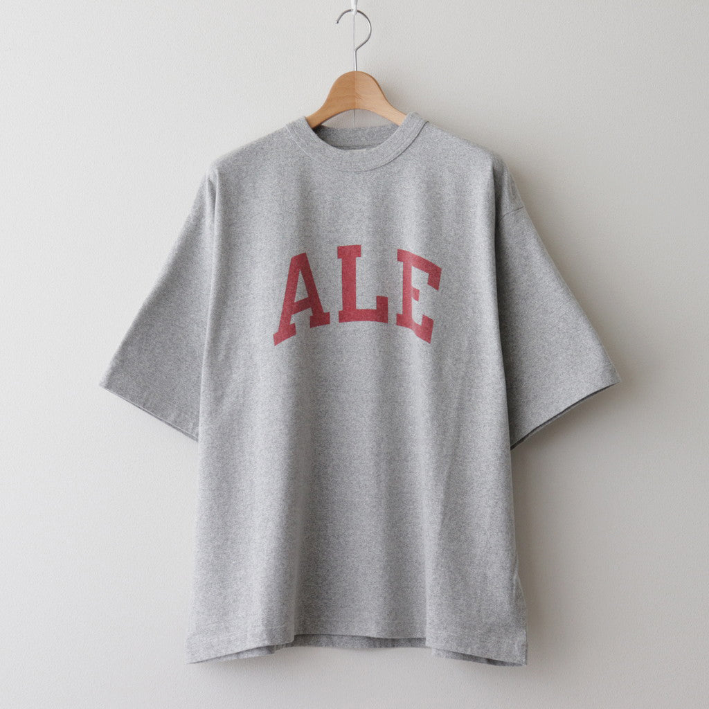 ALE-Y 88/12 Print Tee WIDE #HeatherGrey [bROOTS24S27B]
