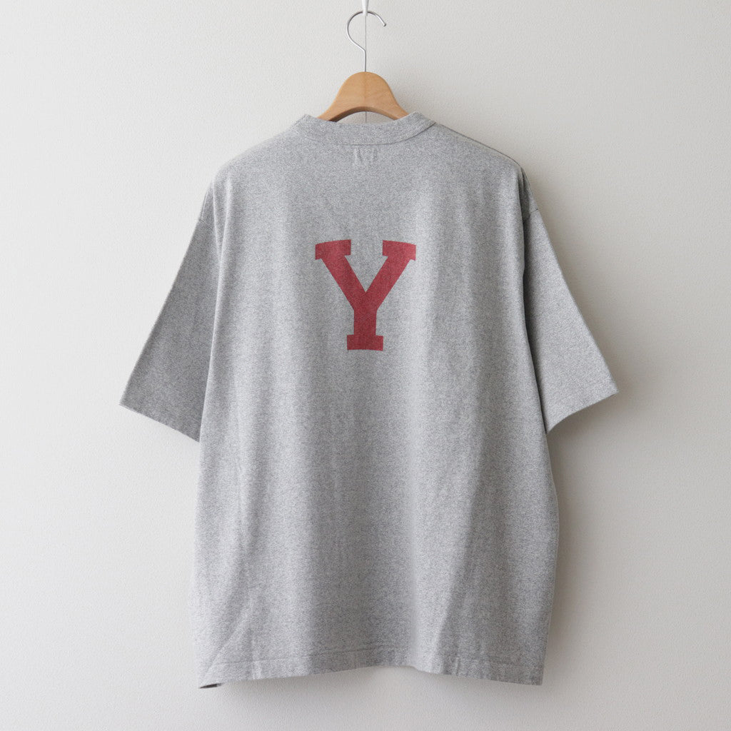 ALE-Y 88/12 Print Tee WIDE #HeatherGrey [bROOTS24S27B]