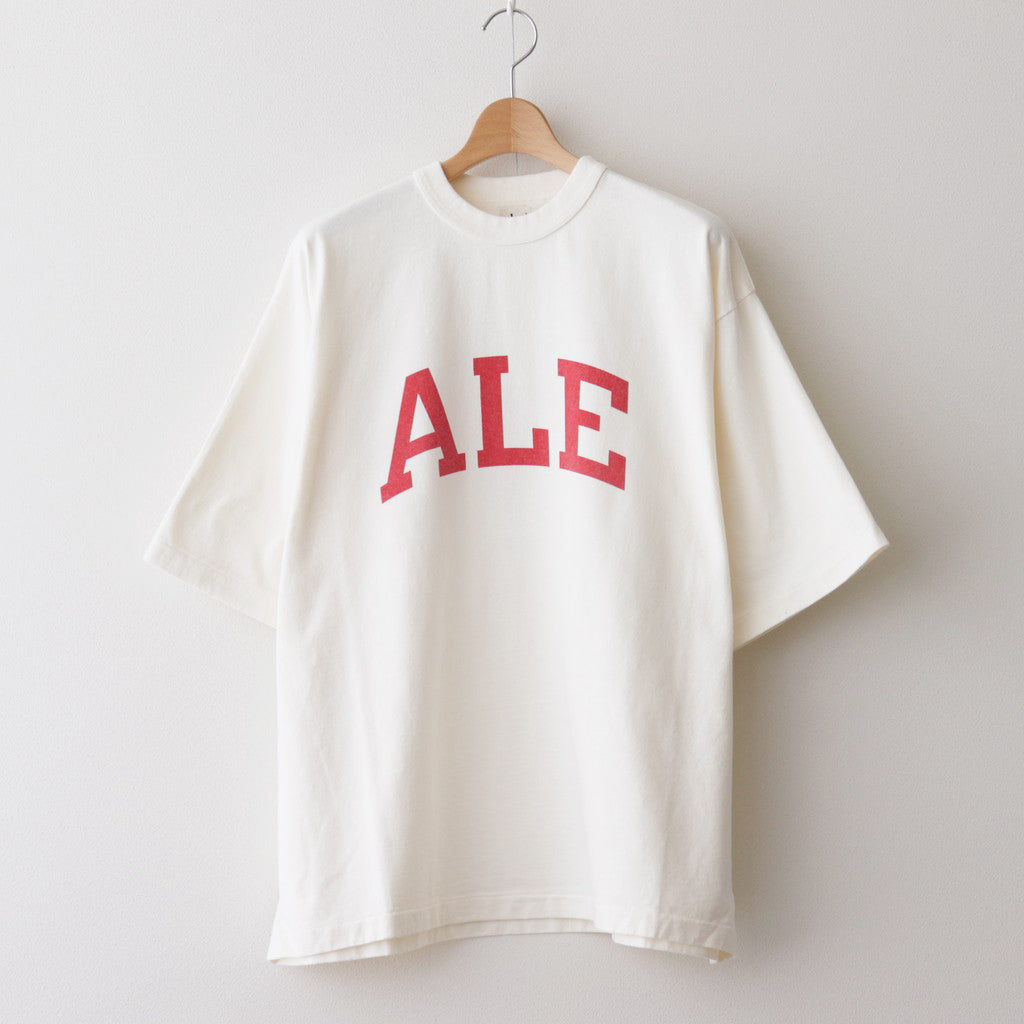 ALE-Y 88/12 Print Tee WIDE #Ivory [bROOTS24S27B]