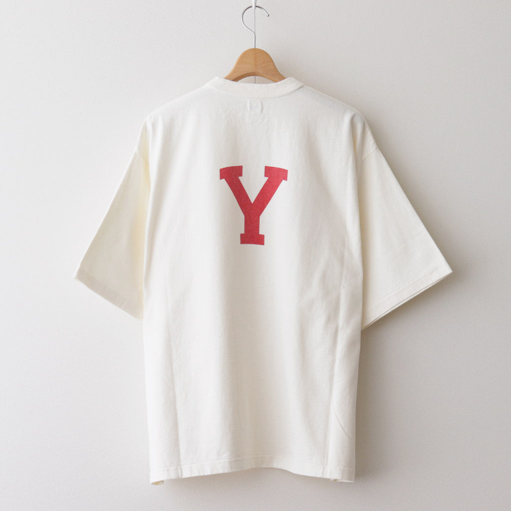 ALE-Y 88/12 Print Tee WIDE #Ivory [bROOTS24S27B]