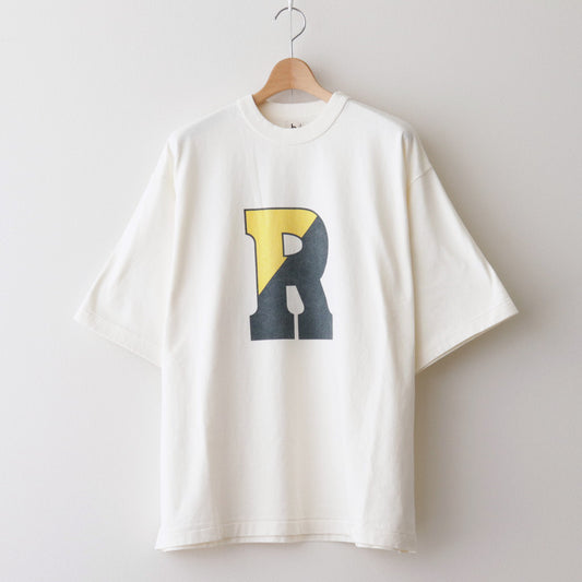 b-ROOTSTOCK 88/12 Print Tee WIDE #Ivory [bROOTS24S27D]