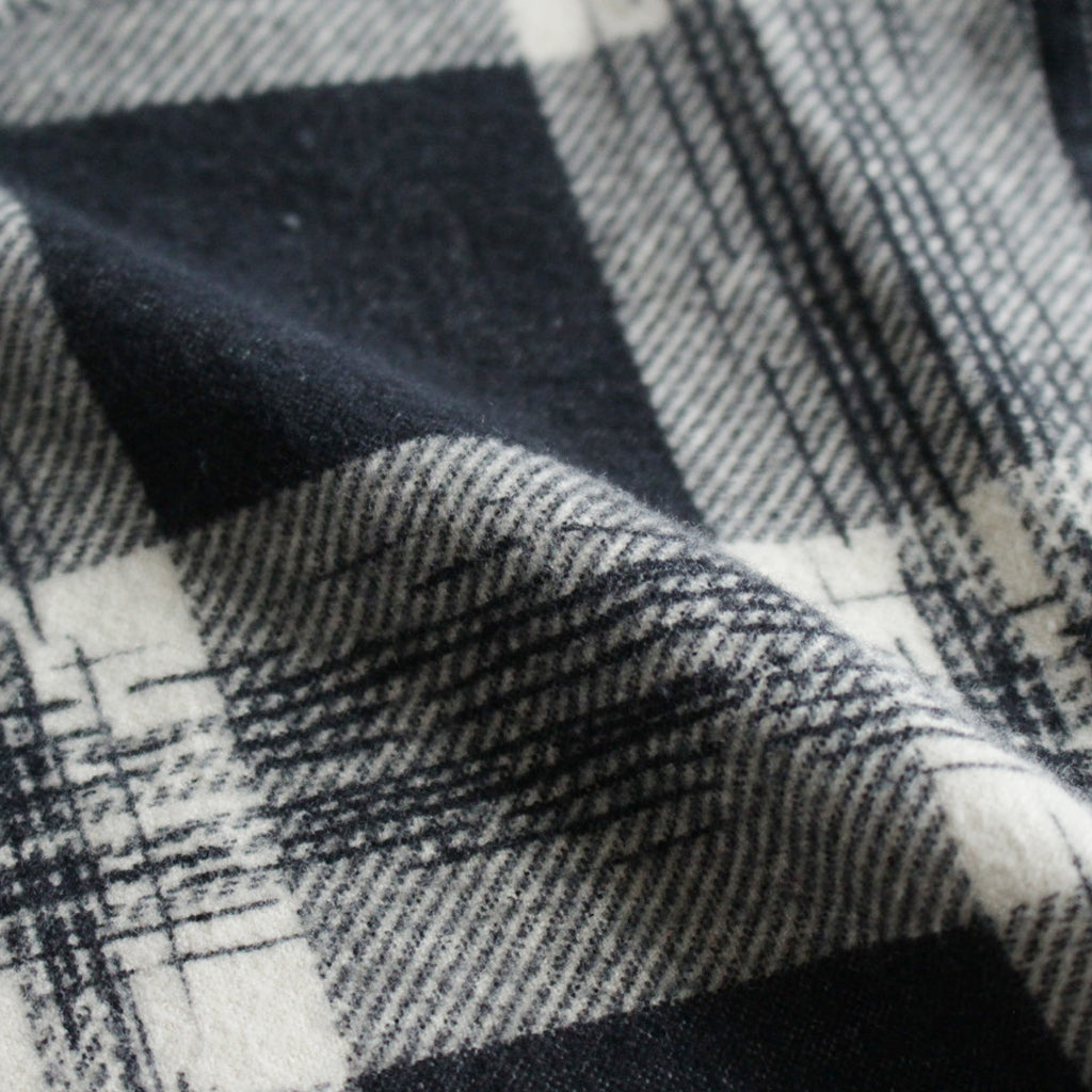 SWALLOW COLLAR SPORTS SHIRTS #STONE PLAID [232OJ-SH06]