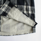 SWALLOW COLLAR SPORTS SHIRTS #STONE PLAID [232OJ-SH06]