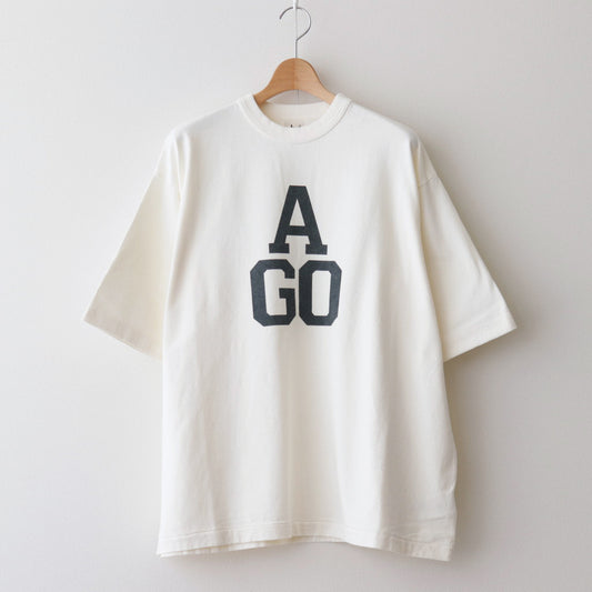 CHIC-AGO 88/12 Print Tee WIDE #Ivory [bROOTS24S27E]