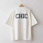 CHIC-AGO 88/12 Print Tee WIDE #Ivory [bROOTS24S27E]