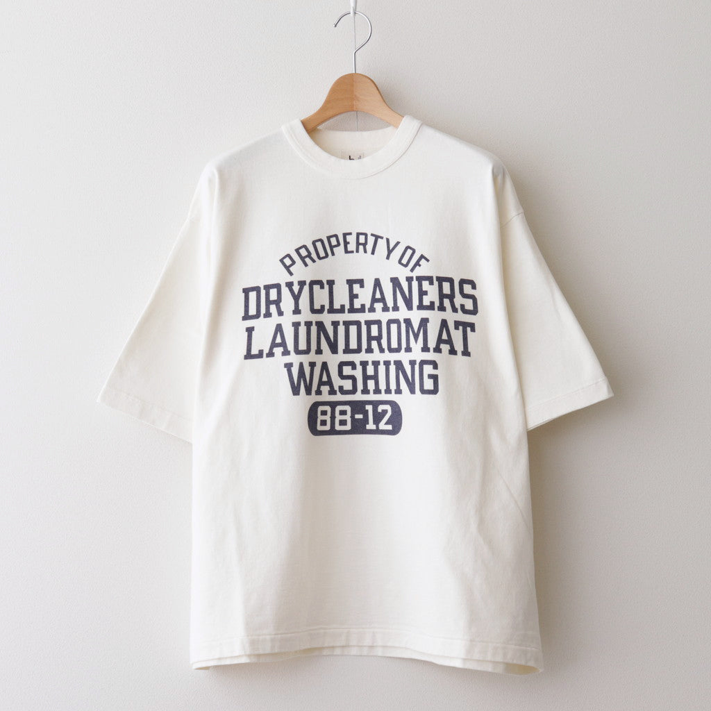 NOT-WASHING-TON 88/12 Print Tee WIDE #Ivory [bROOTS24S27F]