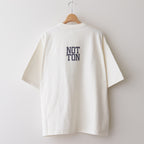 NOT-WASHING-TON 88/12 Print Tee WIDE #Ivory [bROOTS24S27F]