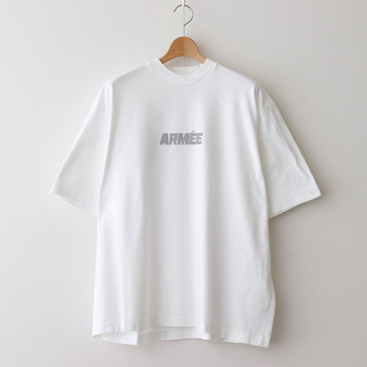 ARMEE 印花 T 恤 WIDE #白色×灰色-反射器 [bROOTS24S34C]