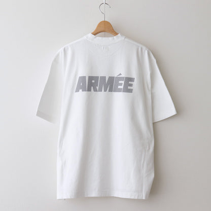 ARMEE Print Tee WIDE #White×Grey-Reflector [bROOTS24S34C]