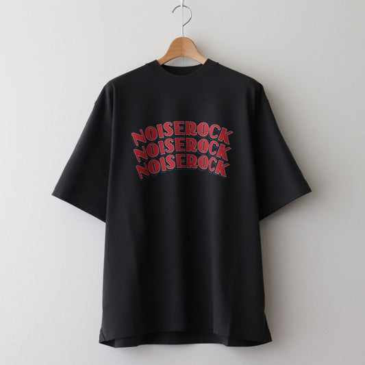 NOISE ROCK Print Tee WIDE #InkBlack [bROOTS24S34A]