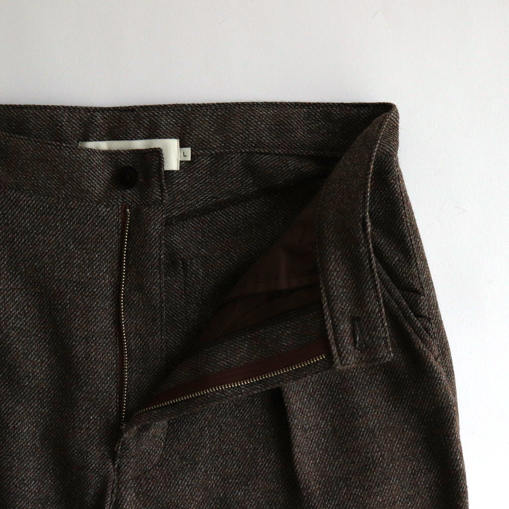 6 Pocket Wool Trousers #Brown [6043-1402]