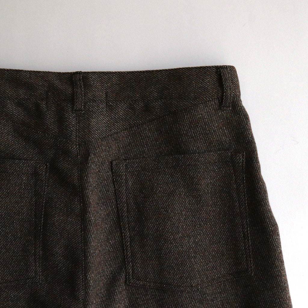 6 Pocket Wool Trousers #Brown [6043-1402]