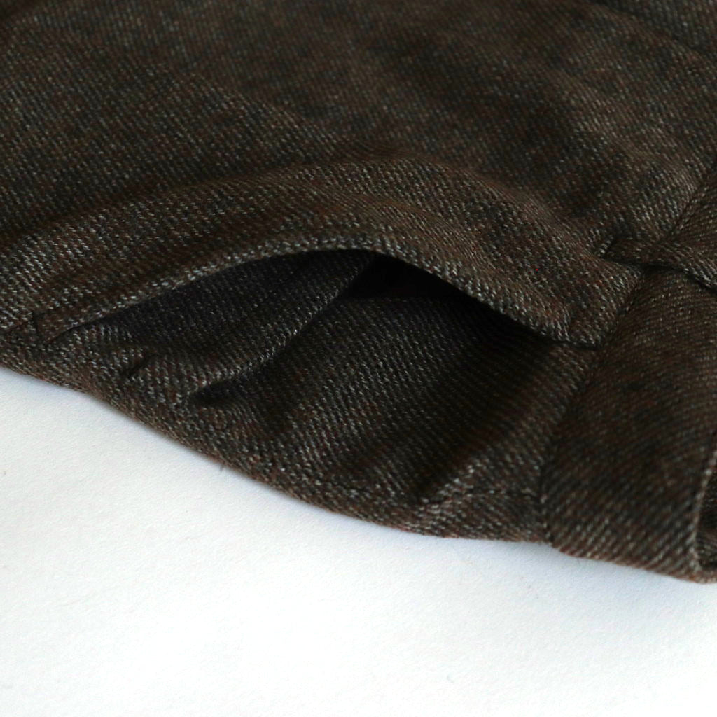 6 Pocket Wool Trousers #Brown [6043-1402]