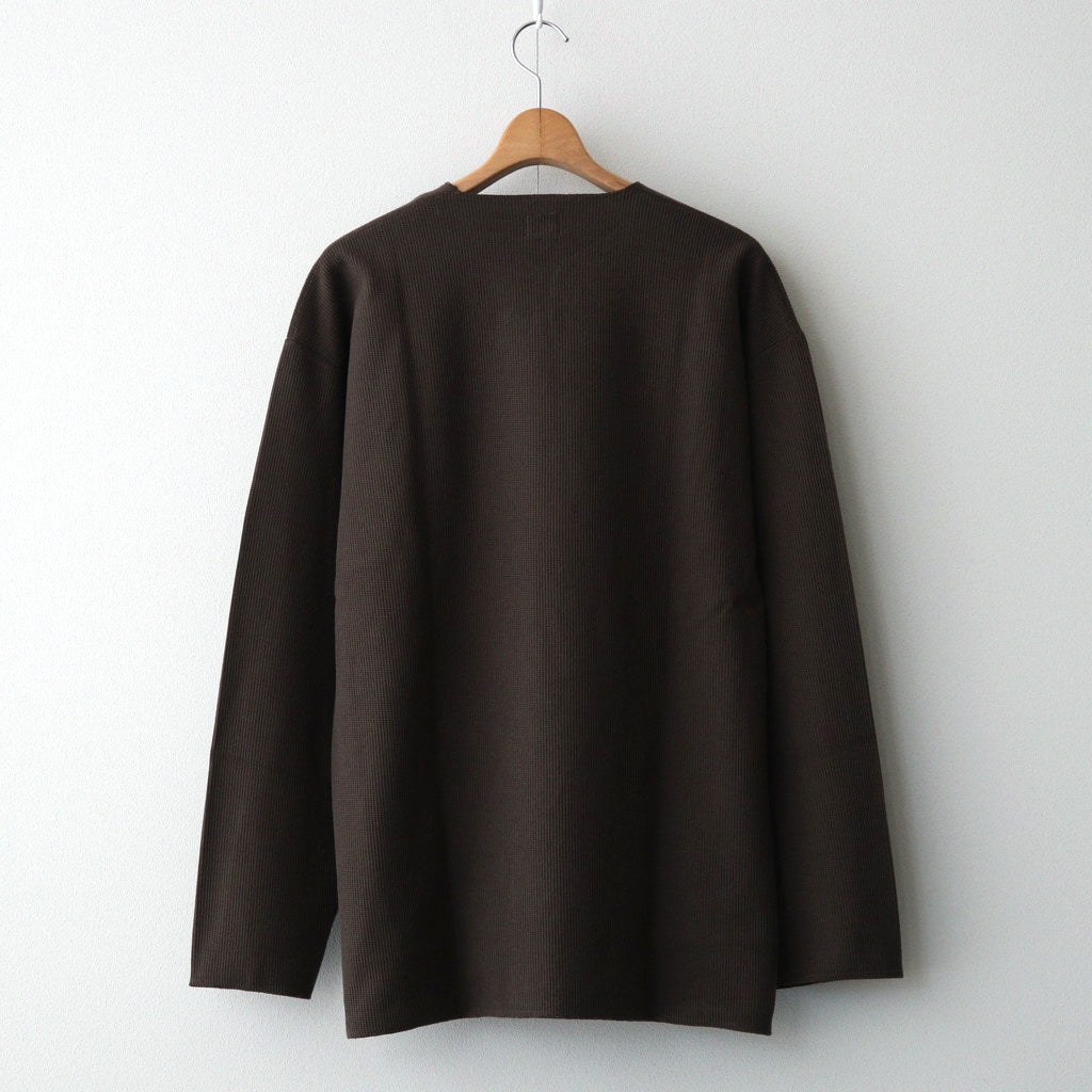 Rough&amp;Smooth Thermal Over Neck L/S #KhakiBrown [bROOTS24F30]