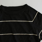 C/NAPP Border Split-sleeve P/O #Black-BODY×Ivory-Line [BHSW24S11Bdr]