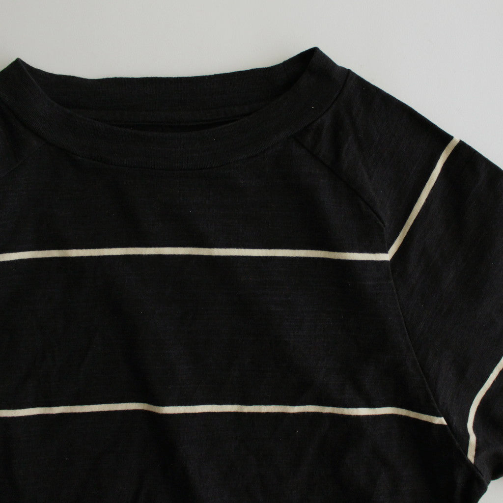 C/NAPP Border Split-sleeve P/O #Black-BODY×Ivory-Line [BHSW24S11Bdr]