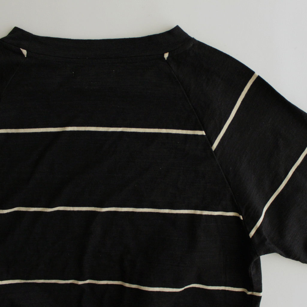 C/NAPP Border Split-sleeve P/O #Black-BODY×Ivory-Line [BHSW24S11Bdr]