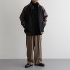 All-yak turtleneck #Black×Navy [2023-N05]