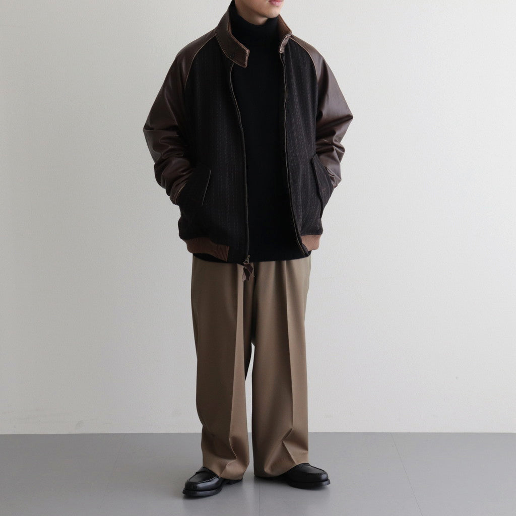 All-yak turtleneck #Black×Navy [2023-N05]