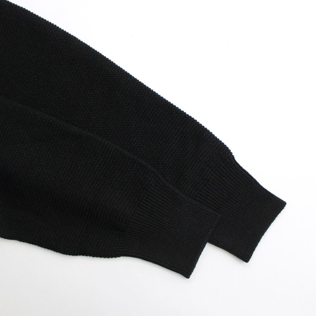 Co/Li Garter Stitch Skipper Knit #Black [2024-N14]